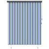vidaXL Estor enrollable Rayado Azul y 200 x 250 cm Tela y Aluminio