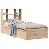 vidaXL Estructura de cama sin colch&oacute;n madera maciza pino 75x190 cm