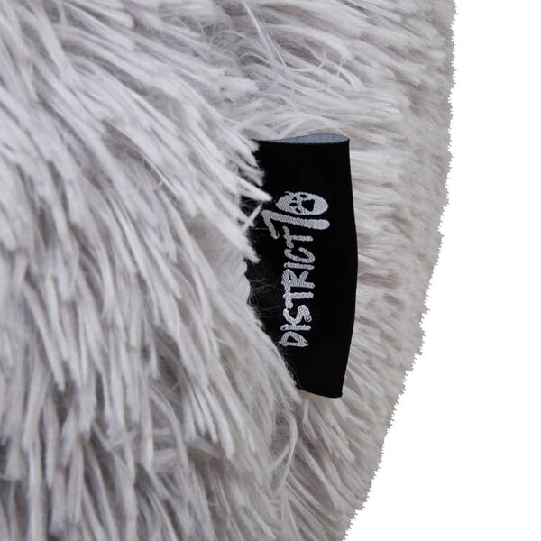 DISTRICT70 Cama para mascotas FUZZ gris claro M