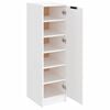 vidaXL Zapatero de madera contrachapada blanco 30x35x100 cm
