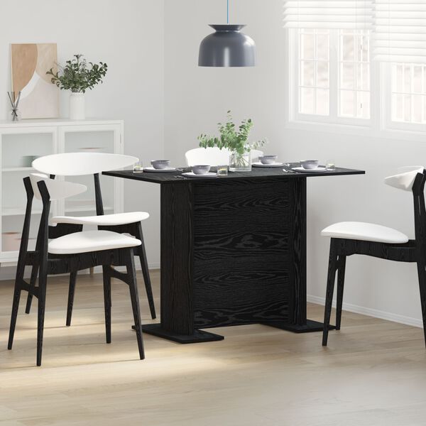 vidaXL Mesa de Comedor Roble negro 110 x 60 x 75 cm
