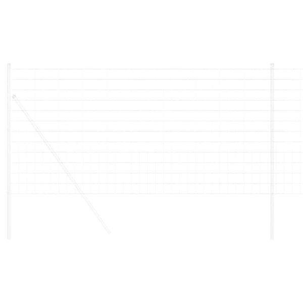 vidaXL Cerca Euro Plateado 1 x 10 m