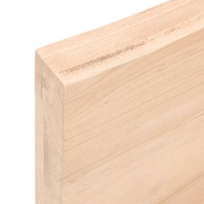 vidaXL Estante de pared madera maciza de roble sin tratar 40x10x6 cm