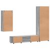 vidaXL Conjunto de mueble de TV con caj&oacute;n FLORIN Gris Sonoma