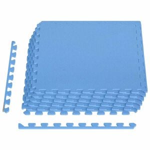 vidaXL Alfombrillas de goma EVA azul 6 uds 2,16 ㎡