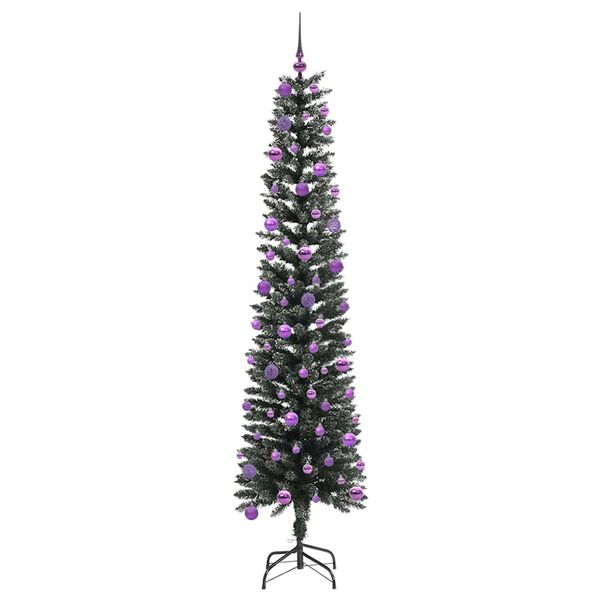 vidaXL &Aacute;rbol de Navidad artificial Verde 240 cm PVC, Pl&aacute;stico y Acero