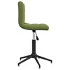 vidaXL Silla de comedor giratoria de terciopelo verde claro