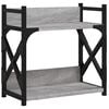 vidaXL Soporte de impresora 2 niveles gris Sonoma 40x20x40 cm
