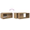 vidaXL Juego de Mesas de Centro 2 pcs Roble artesanal