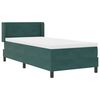 vidaXL Cama tipo Box Spring Verde oscuro 200 x 100 cm Poli&eacute;ster