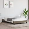 vidaXL Estructura de cama sin colchón tela gris taupe 120x190 cm
