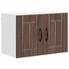 vidaXL Gabinetes de pared de cocina 2 pcs Roble Marr&oacute;n 60 x 31 x 40 cm