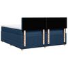 vidaXL Cama box spring con colch&oacute;n tela azul 200x200 cm