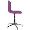 vidaXL Sillas de comedor giratorias 4 unidades cuero sint&eacute;tico morado