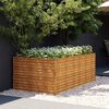 vidaXL Jardinera de acero corten 196x100x69 cm