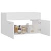 vidaXL Armario para lavabo madera contrachapada blanco 80x38,5x46 cm