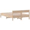 vidaXL Estructura de cama sin colchón madera de pino blanco 150x200 cm