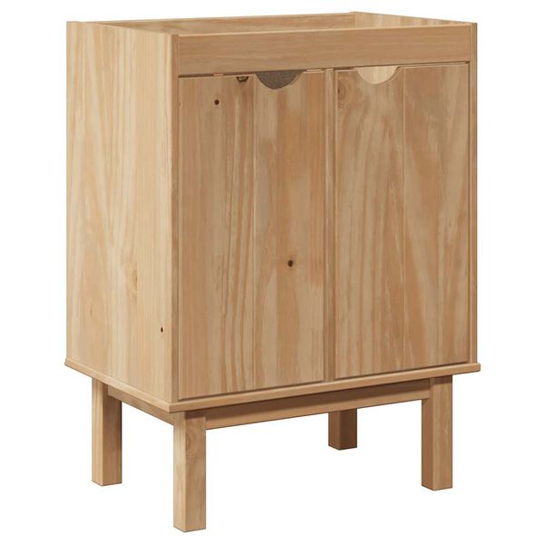 vidaXL Mueble de lavabo de ba&ntilde;o OTTA madera maciza de pino 59x40x80 cm