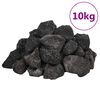 vidaXL Rocas volc&aacute;nicas negras 10 kg 3-5 cm