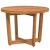 vidaXL Mesa auxiliar de jard&iacute;n redonda de &Oslash;55x40 cm, de madera maciza de acacia