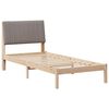 vidaXL Estructura de cama Marrón 90 x 190 cm Madera de pino macizo