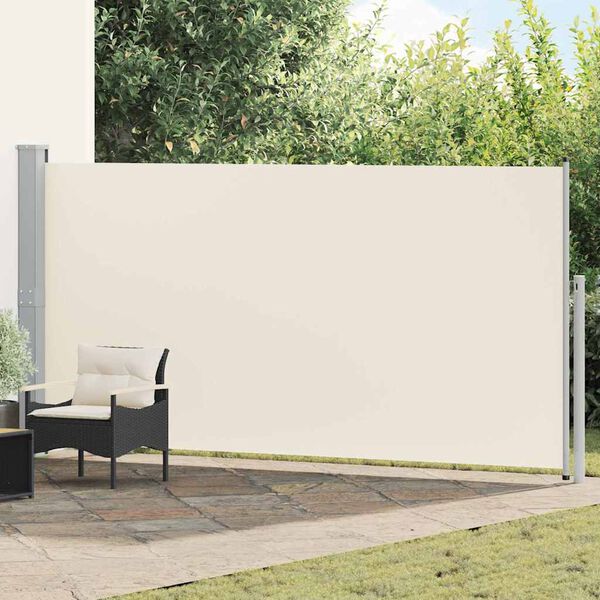 vidaXL Toldo lateral retr&aacute;ctil 160x500 cm crema