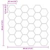 vidaXL Azulejo hexagonal 50 pcs 30 x 30 cm Poliuretano y PET