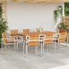 vidaXL Conjunto de Comedor de Jardín 9 pcs Madera de Acacia Sólida