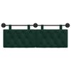 vidaXL Cabecera Colgante Verde oscuro 130 x 55 x 7 cm Terciopelo