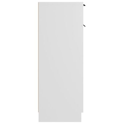 vidaXL Armario de baño madera contrachapada blanco 32x34x90 cm