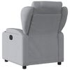 vidaXL Sill&oacute;n reclinable de tela gris claro