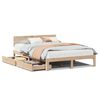 vidaXL Estructura de cama con cajones madera maciza de pino 160x200 cm