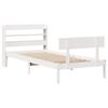 vidaXL Estructura cama sin colch&oacute;n madera maciza pino blanca 100x200cm