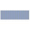 vidaXL Toldo Retr&aacute;ctil Rayado Azul y blanco 350 x 200 cm Tela y metal