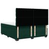 vidaXL Cama box spring con colch&oacute;n terciopelo verde oscuro 180x200 cm