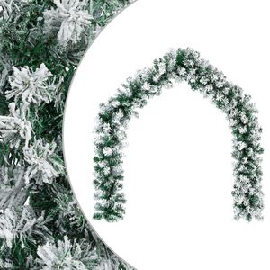 vidaXL Guirnalda de Navidad Blanco 270 cm PVC