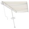 vidaXL Toldo de pie autom&aacute;tico crema 600x350 cm
