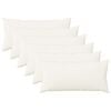 vidaXL Coj&iacute;n decorativo 6 uds. HEERLEN Blanco 40 x 70 cm Tela