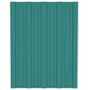vidaXL Panel de techo 12 pcs Verde 60 x 45 cm Acero galvanizado