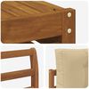 vidaXL Conjunto de sof&aacute;s de exterior con coj&iacute;n 8 pcs Natural y Beige