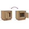 vidaXL Armario de Noche 2 pcs Roble artesanal 44 x 34,5 x 45 cm