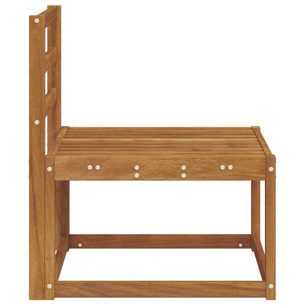 vidaXL Sof&aacute; intermedio de exterior Madera de Acacia S&oacute;lida Natural