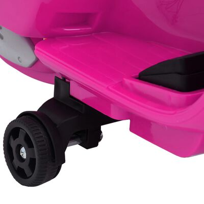 vidaXL Vespa de motocicleta de juguete eléctrica GTS300 rosa