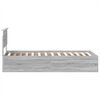 vidaXL Estructura de cama Gris Sonoma 75 x 190 cm Madera de ingenier&iacute;a