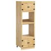 vidaXL Armario SKI Marr&oacute;n Miel 66 x 58 x 207 cm Madera de pino macizo