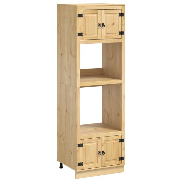 vidaXL Armario SKI Marr&oacute;n Miel 66 x 58 x 207 cm Madera de pino macizo