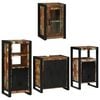 vidaXL Juego de muebles de ba&ntilde;o 4 pcs Madera reciclada maciza