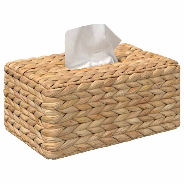 vidaXL Fundas para Cajas de Tejido 2 pcs Jacinto de agua Natural