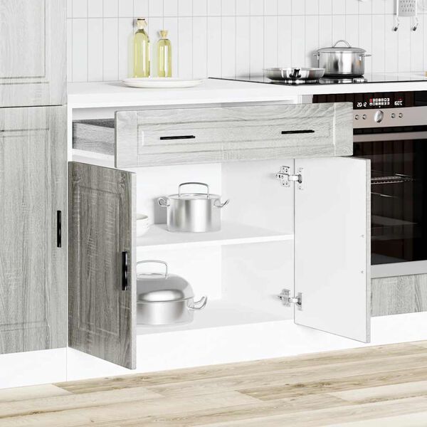 vidaXL Mueble bajo de cocina&nbsp;porto gris sonoma madera reconstituida