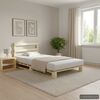 vidaXL Estructura cama palets sin colch&oacute;n madera maciza pino 100x200cm